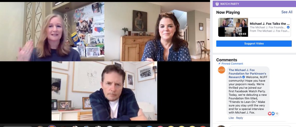 theparkreport's tweet photo. Facebook watch party happening now with @MichaelJFoxOrg Join in! https://t.co/U0m8PYwuJE https://t.co/7UkfVczhfi
