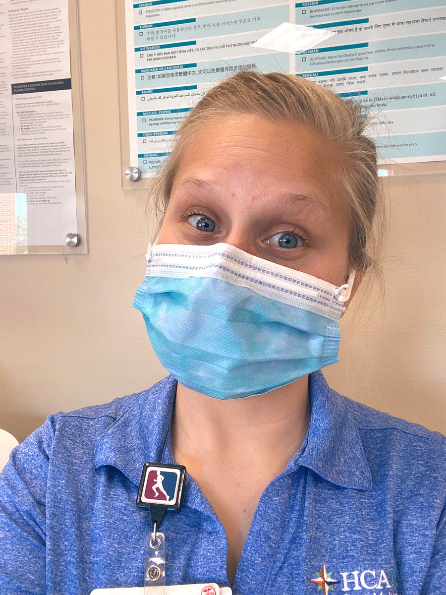 ATC_KatieB's tweet photo. On #WorldHealthDay your favorite Lancers AT has been working as a screener for COVID-19 at Chippenham and Johnston Willis Hospitals. Missing spring sports, athletes, coaches, and even lightning delays a little extra today! Hope everyone is staying safe and healthy💙🧡 #L4L https://t.co/p9Q7jG7kxw