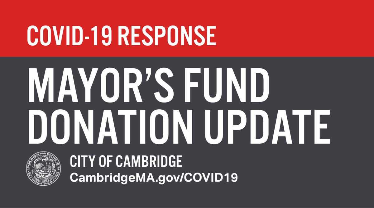 CambMA's tweet photo. The City of #CambMA will be releasing the eligibility &amp; distribution guidelines &amp; application process for residents tomorrow to apply for funds donated to the Mayor’s Disaster Relief Fund. We seeks to assist as many people as possible through these funds. https://t.co/lwjP9KgEUd https://t.co/ayE6dUyWC6