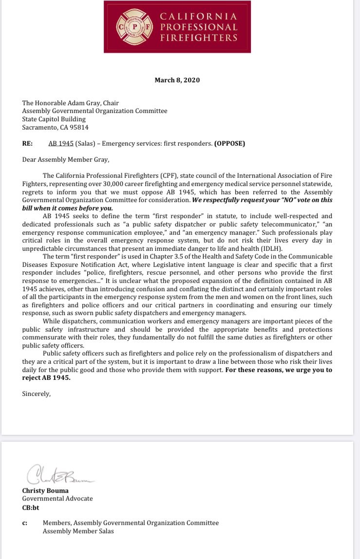 LJensen911's tweet image. Shame on you @CAFirefighters 👎🏼 #ThinGoldLine #Dispatcher #IAm911 (CC: @PissedOff911 @DispatcherDame @DispatchDemon @AngryDispatch @GeekyDispatcher @real911stories @aRealDispatcher @thetencodelife @911disbitch @NoFilter911 @911Magazine @911KimTurner @911NENA911 )