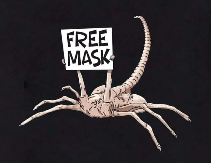 Lord_Arse's tweet image. Free mask?