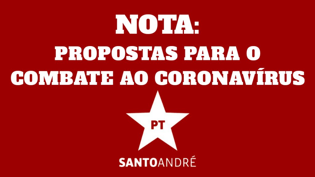 PT_SantoAndre's tweet photo. NOTA: PROPOSTAS DE COMBATE AO CORONAVÍRUS - https://t.co/it814BiPfm https://t.co/O0iQMM4i2c