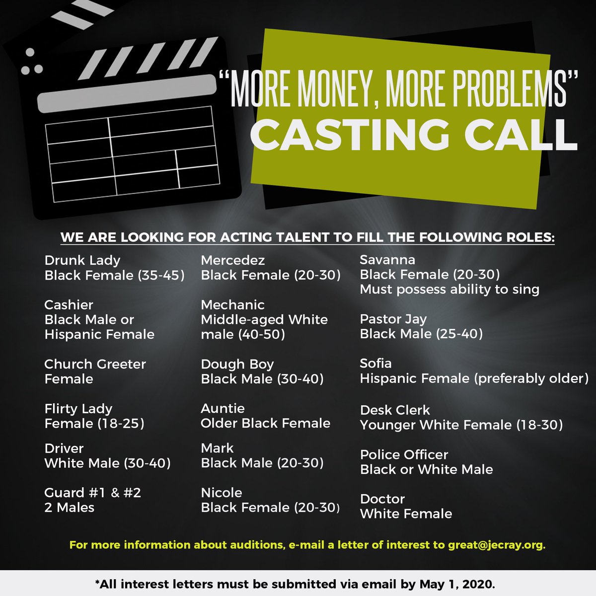 J_Earl_Cray's tweet photo. Script Reading Tonight 8:30pm!!! #MoreMoneyMoreProblems #GreatProductions https://t.co/CJ4udtPAZo