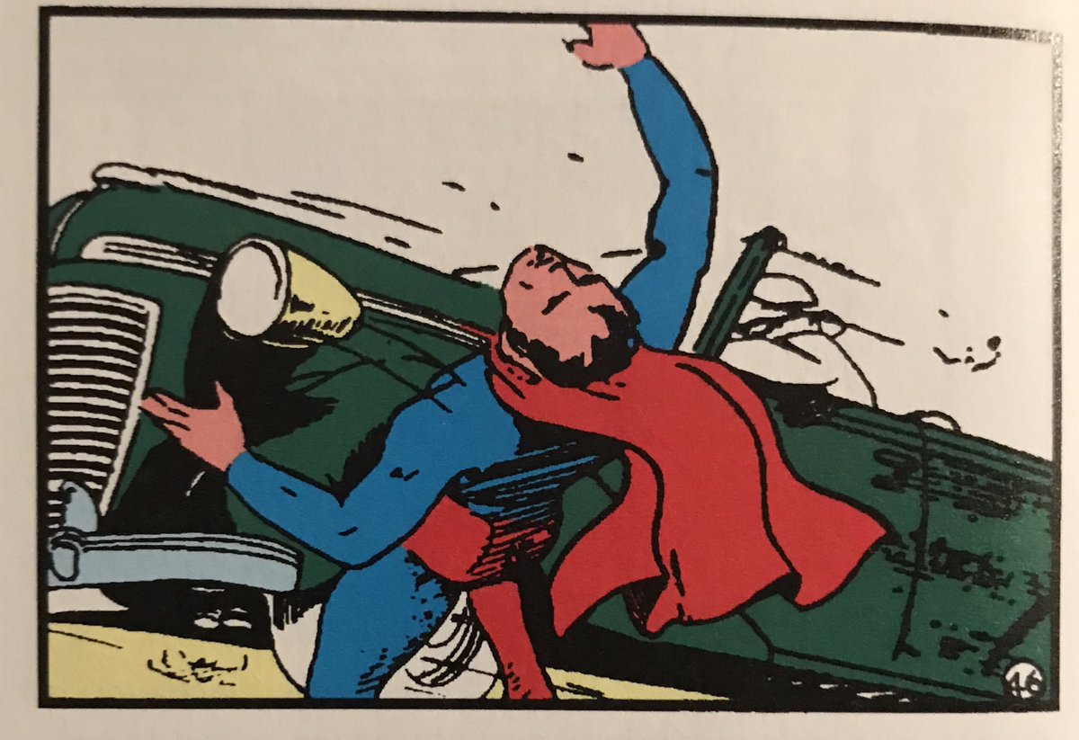 Superman is hit by a driver who takes off. A “hit-skip driver.” Superman chases after him... and gets kinda dark.