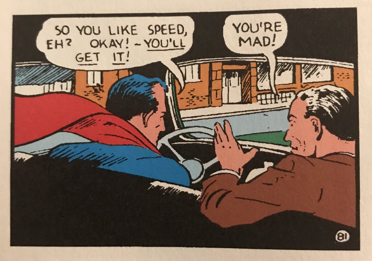 Superman bursts into the mayor’s car and shows him what reckless driving really looks like...