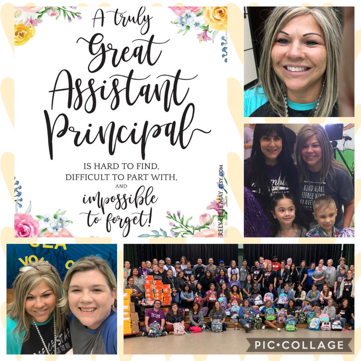 HumbleISD_HE's tweet photo. Missing our beloved AP, Mrs.Poche, during #AssistantPrincipalsWeek Her light will always shine on at HE🌟 Our appreciation for Mrs. Stroud and Mr. Chavarria for their assistance💜 from all of us at HE. https://t.co/JrC6aOafo0