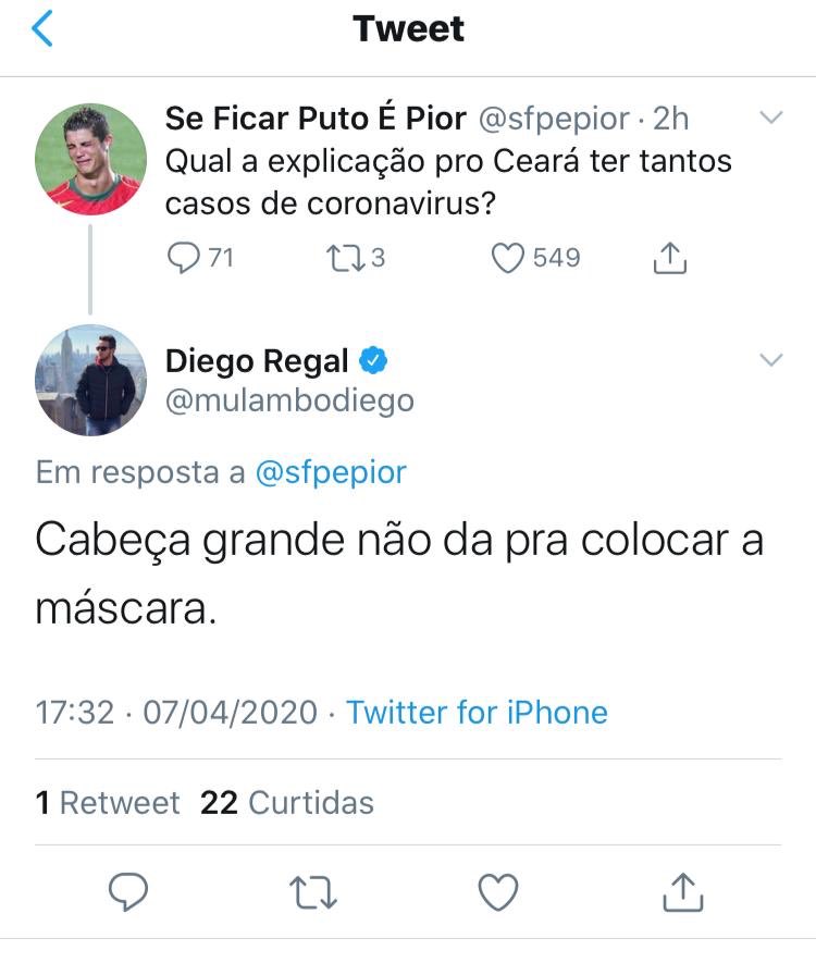 MarcioMichiles's tweet photo. Artigo 5° da Constituição Federal
Inciso V - é assegurado o direito de resposta, proporcional ao agravo, além da indenização por dano material , moral ou à imagem.
Como.cearense , nordestino , Brasileiro e respaldado pelo direito de resposta a esse racista. #AIDENTRO https://t.co/l8nfs9vILK
