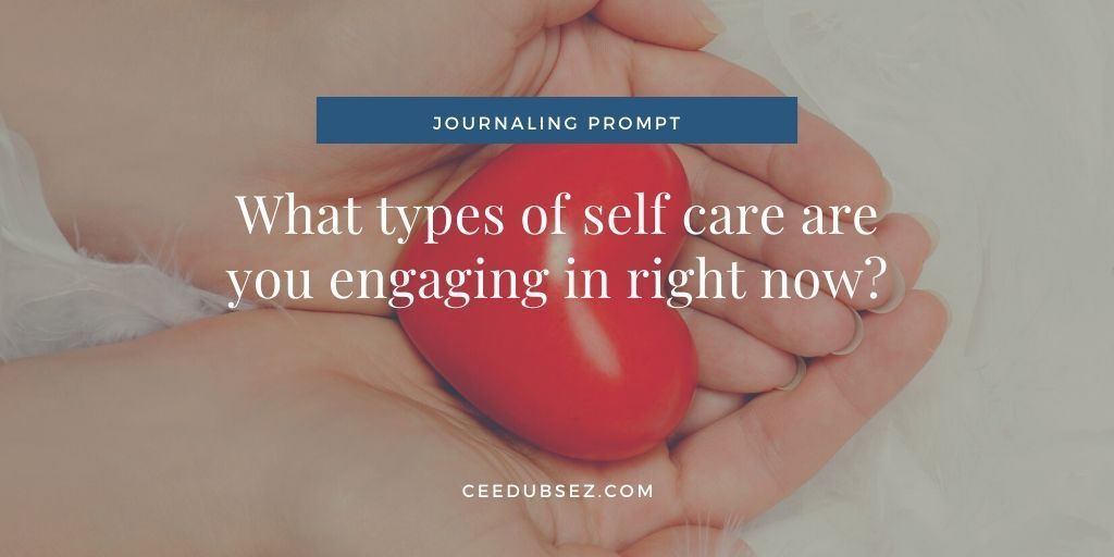 ceedubsez's tweet photo. ✍️#JOURNALING PROMPT: Now more than ever, it's important we take care of our mental, physical and emotional selves. What are the best things you can do to take care of yourself during this challenging time? https://t.co/CnYSz1kIap
