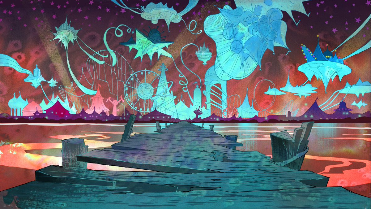 More Harley Quinn Season 1 BG Paint and BG Layout. Excited for Season 2 that's when I started boarding. 