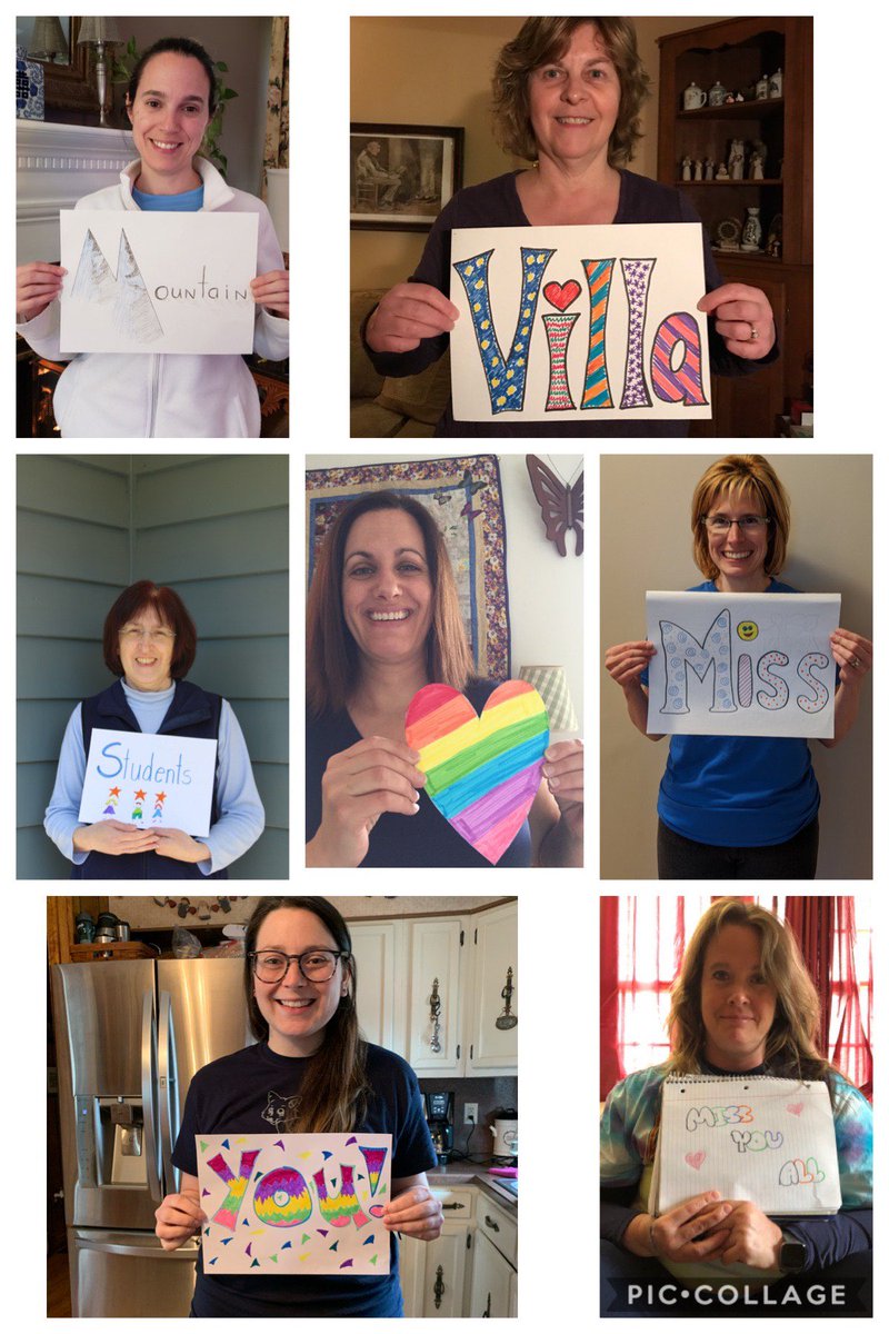 MMikaliunas's tweet photo. Mountain villa misses its kids! ❤️ #wearemountainvilla #teachers #virtuallearning #sendinglove https://t.co/x248tgRGyO