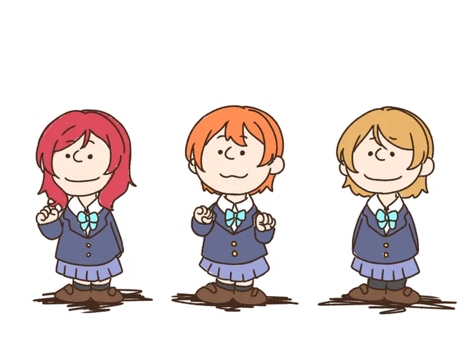 ピーナッツなμ'sとAqoursの1年生 