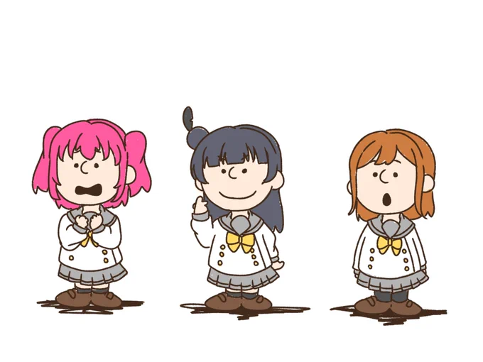 ピーナッツなμ'sとAqoursの1年生 
