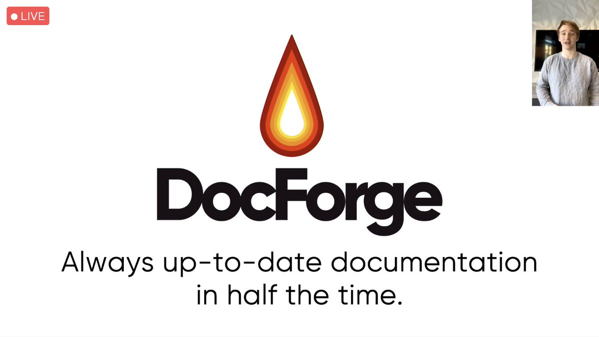 InnovateCUBldr's tweet photo. Aaaand now it's time for the pitches!

The first startup to hit our #NVC12 stage is @parse_tree (Jackson Roberts), CEO &amp; co-founder of @doc_forge. His company is helping software teams of any size write and maintain fantastic technical documentation effortlessly. https://t.co/if1uPwI34S