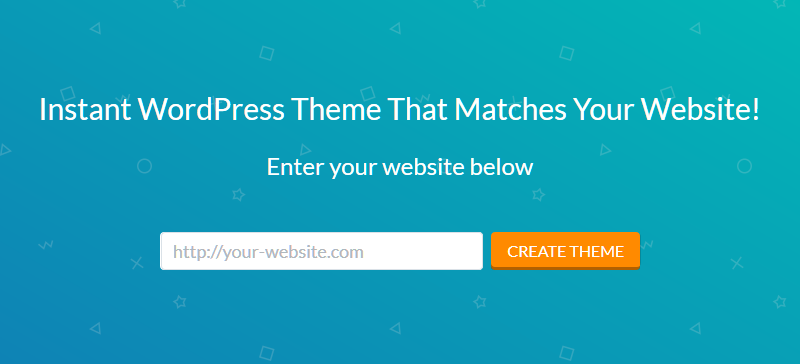 Theme Matcher converts your existing website into a optimized custom WordPress Theme!  Instant. Automatic. Online. Check it out: bit.ly/2RlAWoK