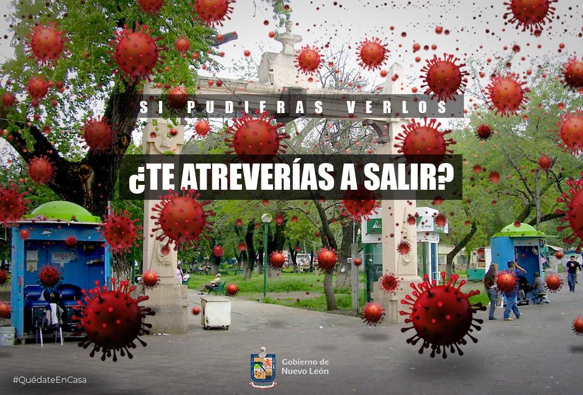 JaimeRdzNL's tweet photo. El virus está entre nosotros, y aunque no lo podamos ver ahí está. Cada vez que salen se exponen a un contagio silencioso que pueden transmitir a toda su familia. Les ruego que se queden en casa.
1/3 https://t.co/fkH2VPMX7z
