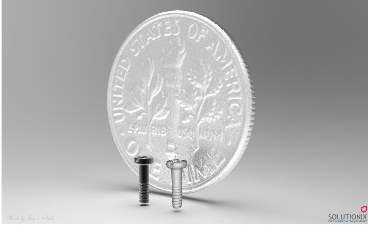 Solutionix_Corp's tweet photo. Open challenge! :D What's the smallest object you've successfully scanned so far? Presenting spectacles screw bolts with the #Solutionix #D700. 

Video: https://t.co/uKeam54UfE

Share your #tiny scans with us!

#digitaltechnology #3Dscanning #funscans #engineering https://t.co/i5uNzx53no