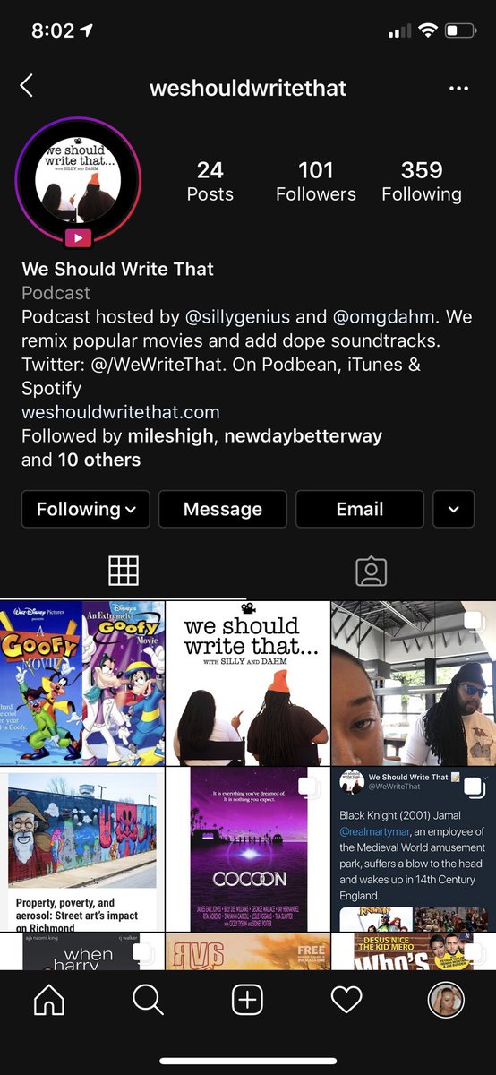 WeWriteThat's tweet photo. Thank you @HollywooDyl_ for filling in for @Silly_Genius on our live episode! An Incredibly Goofy Movie on our IG story now https://t.co/TzFGY7vCk7
#AGoofyMovie
#AGoofyMovie25 https://t.co/UrrJvRNvyS