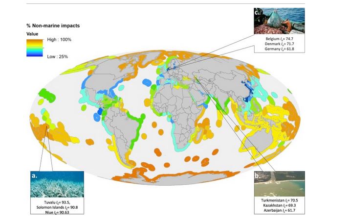 Our new research looks at global threats to marine ecosystems from marine, land and climate stressors 1/n @vivtulloch  @ConnollyLab  @bluecology  @BSHalpern  https://www.sciencedirect.com/science/article/pii/S0006320719318889?dgcid=author