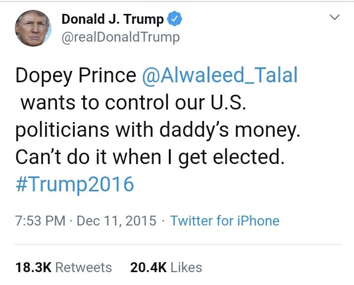 Here’s a thread of some of  @realDonaldTrump’s most savage tweets. He is the Troller In Chief, for a reason. Enjoy a laugh & add some of your favorites in the comments. RT!