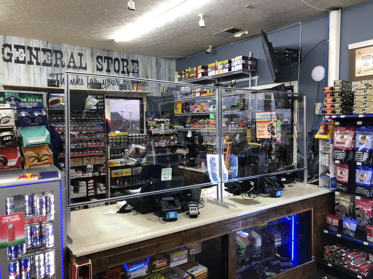 kyglazier's tweet photo. Extra innings again tonight !! The fight against #COVID19 continues on! 3 more stores are now protecting their staff with custom #CounterScreens by Glass Contractors of Ky! Making our Governor @GovAndyBeshear proud! https://t.co/lUdqwUEyOW