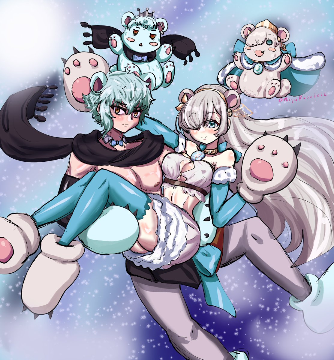 アナスタシアとカドック🐻🐻❄️かわいいクマさん
#FGO #FateGO