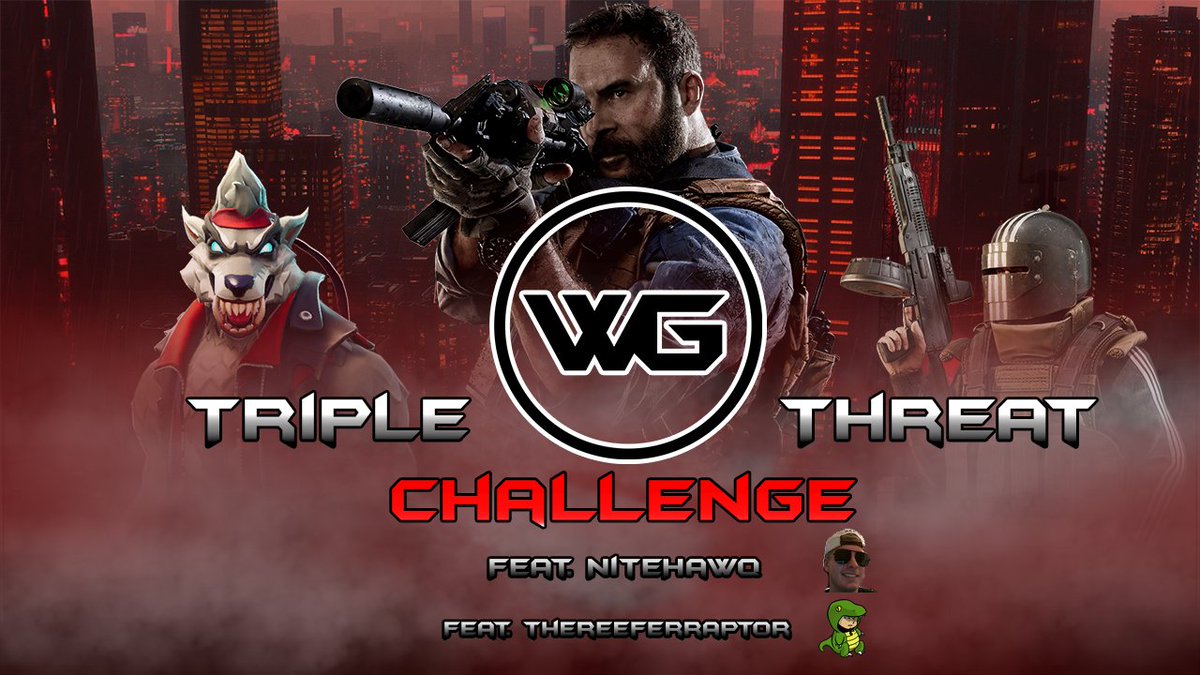 WolfshireGaming's tweet photo. The hunt has began! We're live!
🎮The Lineup🎮 | Triple threat challenge w/ @TheReeferRaptor @NiteHawq
*Inspired by The Doc*
https://t.co/F2iGymgiCa
https://t.co/K6hRKkbDe4
https://t.co/kc6Yn6jTfW
@FusionUprise @OxygenSupremacy
#WolfPack #BreathingOxygen #Fusionfirst https://t.co/gd8duWfpoG