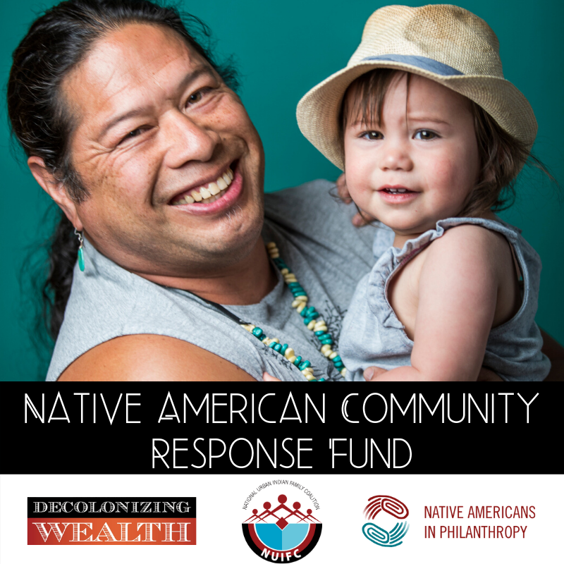 DecolonizWealth's tweet photo. Join us, @NativeGiving and @UrbanIndianNews in raising $ to support Native-led nonprofits on the front line of helping our communities impacted by #COVID19 .  You can learn more and give here: https://t.co/JFrEuHM2yB

#DecolonizingWealth #NativeGiving https://t.co/mT7pvv1yVy