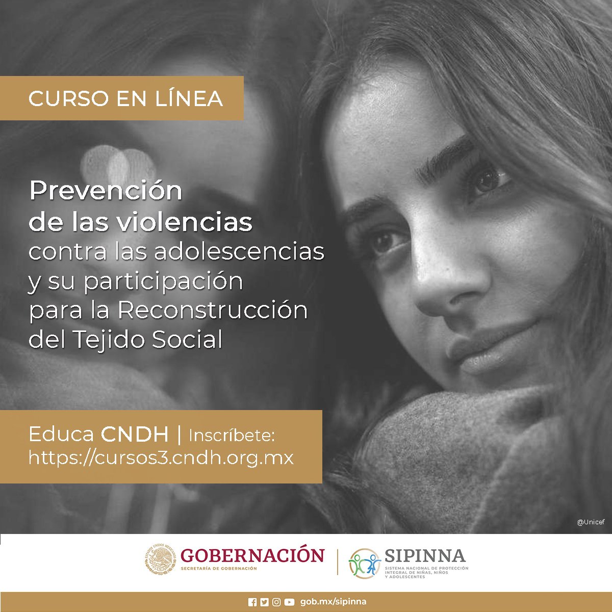 SIPINNA_MX's tweet photo. ¿Te gustaría obtener elementos básicos para la prevención de las violencias que vive la adolescencia a partir del reconocimiento de sus derechos y de su participación para la reconstrucción del tejido social?

Inscríbete antes del 13 de abril👉 https://t.co/zJmUrbTap9 https://t.co/P8ID8bNzSD