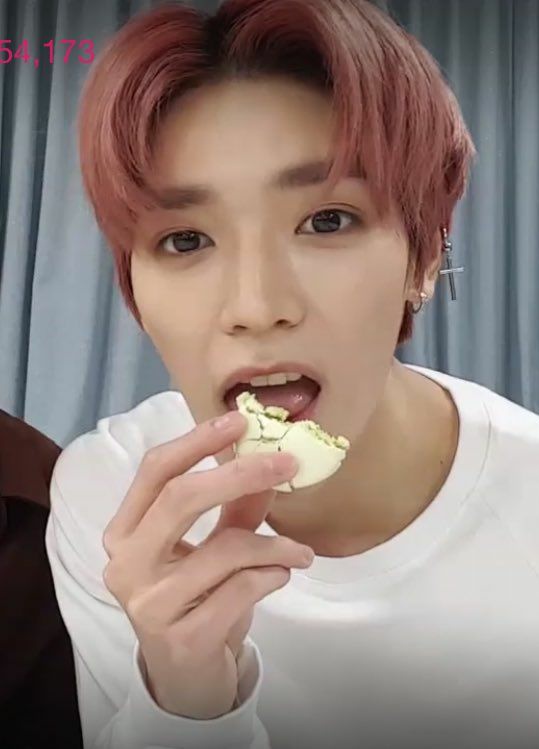 funny thing is that taeyong is sweeter than the dessert he's eating 