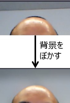 Web会議などの 背景をぼかす 機能 場合によっては頭髪が大変なことになってしまう可能性があるので気をつけましょう あまりに無慈悲 Togetter