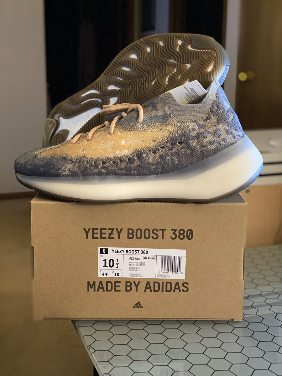 Adidas Yeezy Boost 380 Mist Size 10.5 Non Reflective NEW.