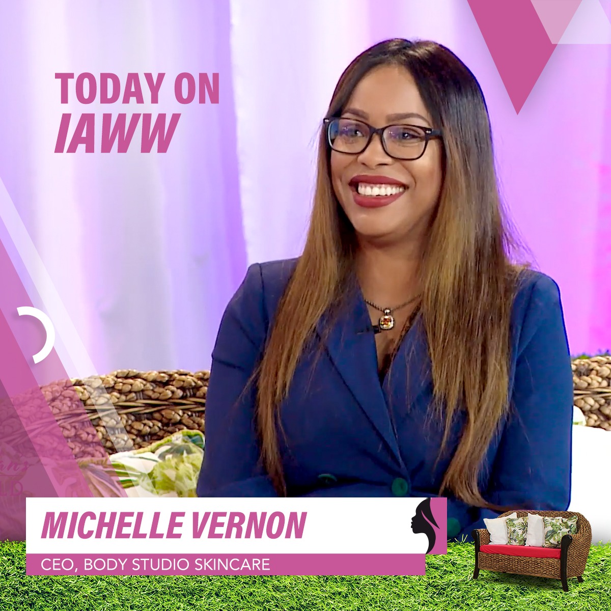 AWomansWorldJA's tweet photo. CEO of Body Studio Skincare (@bodystudioskincare), Michelle Vernon, came through with the details. Tune in tonight at 8:30 pm and 9 pm on Facebook .

#IAWW #season2 #episode5 #bodyaugmentation #cosmeticsurgery #plasticsurgey #body #face https://t.co/DdhdxeTClH