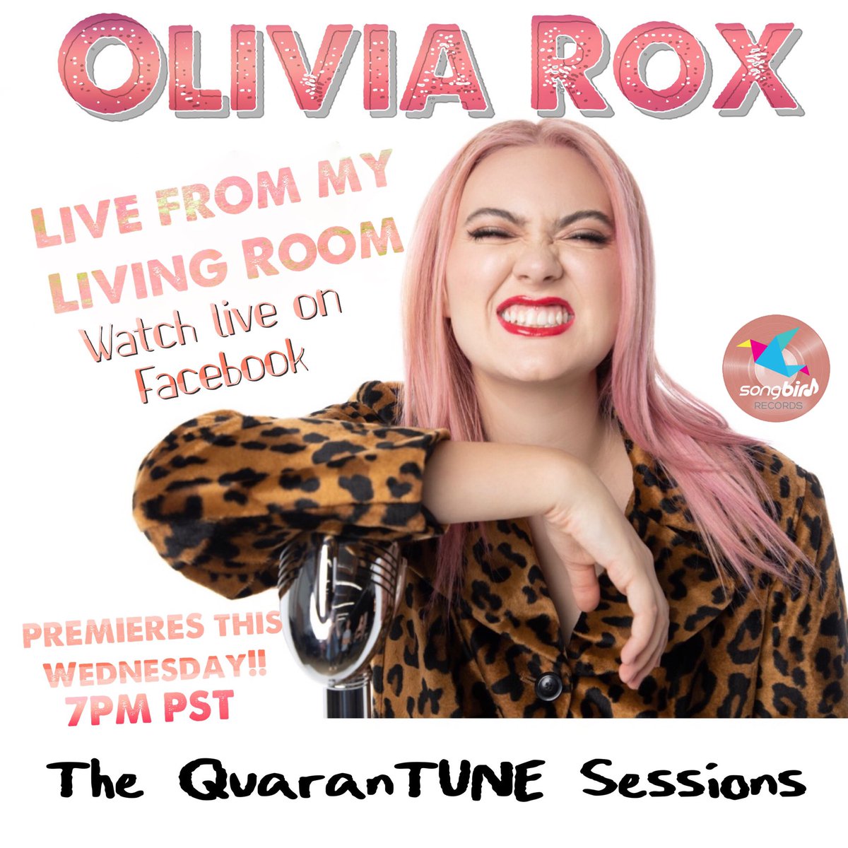 Olivia Rox Live from my living room ~ The Quarantune Sessions premieres tomorrow Wednesday 7PM PST on FB Live 🍸🎤🎸🎬 #quarantinelife #music #livemusic #pandemic #livestream #coronavirus #stayhome  #socialdistancing <a href="/RecordsSongbird/">Songbird Records</a>