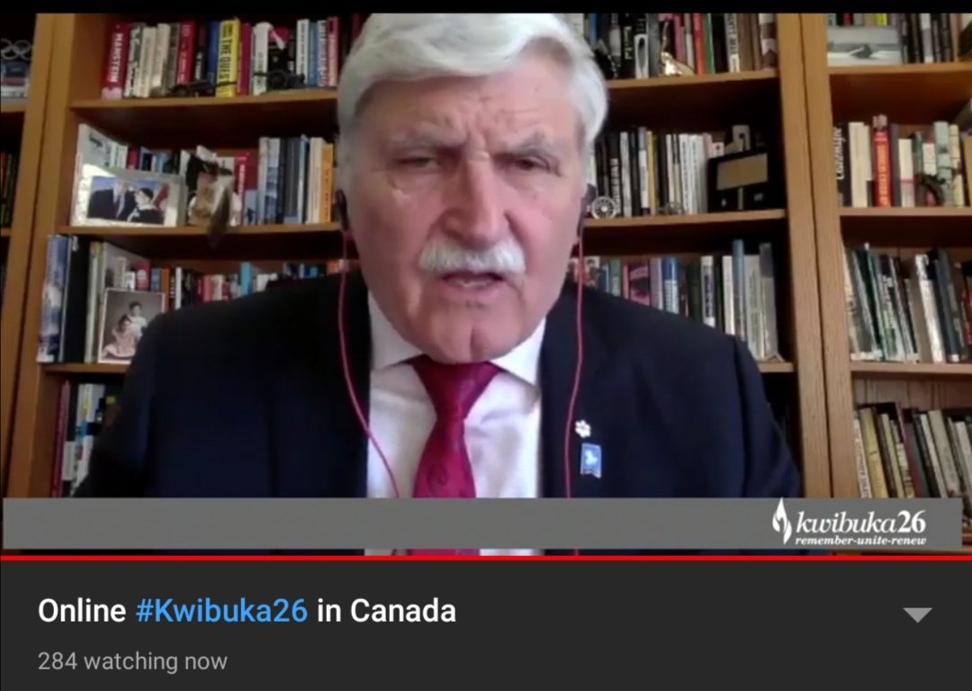 RwandainCanada's tweet photo. Gen. @romeodallaire : "It is high time we criminalized the act of denying the Genocide against the Tutsi in #Canada. The Government of #Canada should use it's power to weigh on this matter. Denying what happened in #Rwanda in 1994 is a perversion of History." https://t.co/hOXQGILgo6