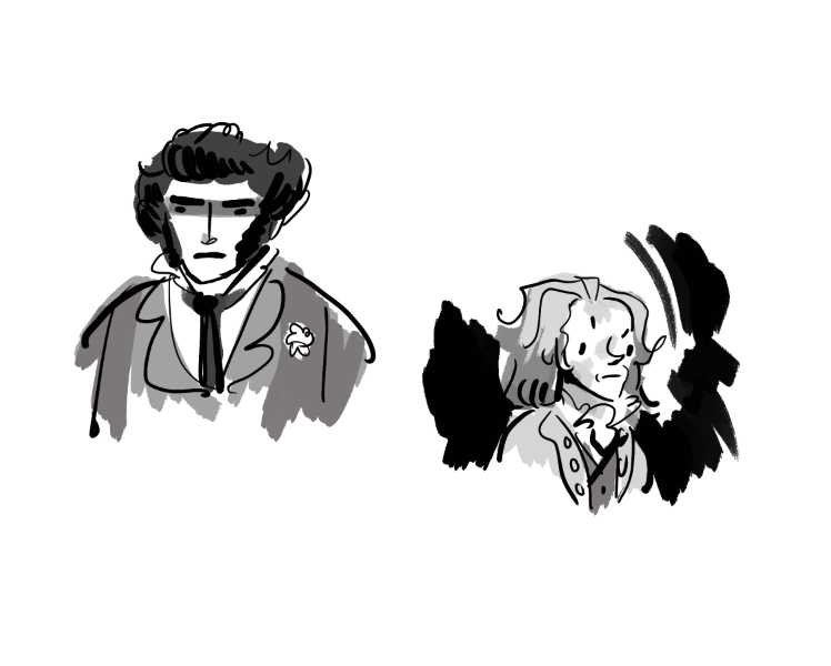 I found an old document that's nothing but unflattering portraits of Les Miserables characters and I'm a little obsessed 