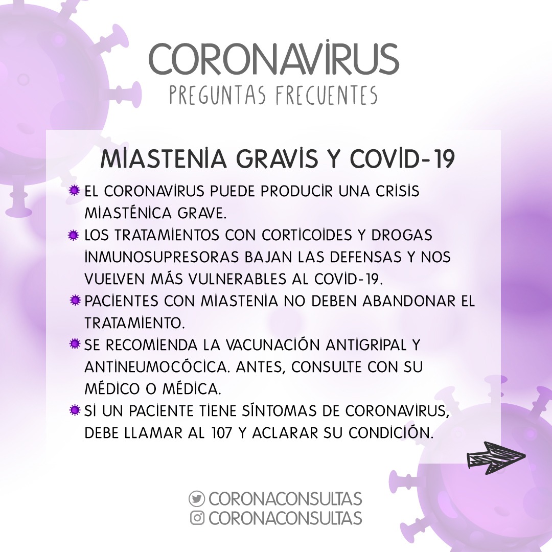 CoronaConsultas's tweet photo. Recomendaciones para pacientes con patologías neurológicas crónicas https://t.co/4lDWKmkWBR