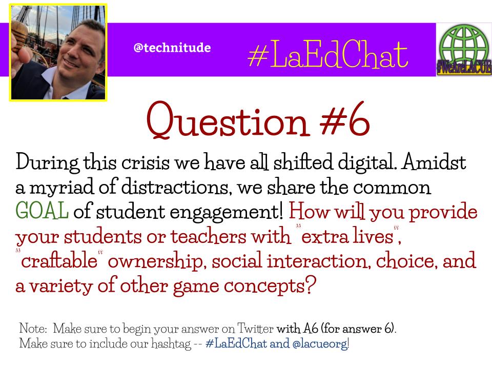 Attempting score and wrap this game up! #LaEdChat <a href="/lacueorg/">LACUE</a>