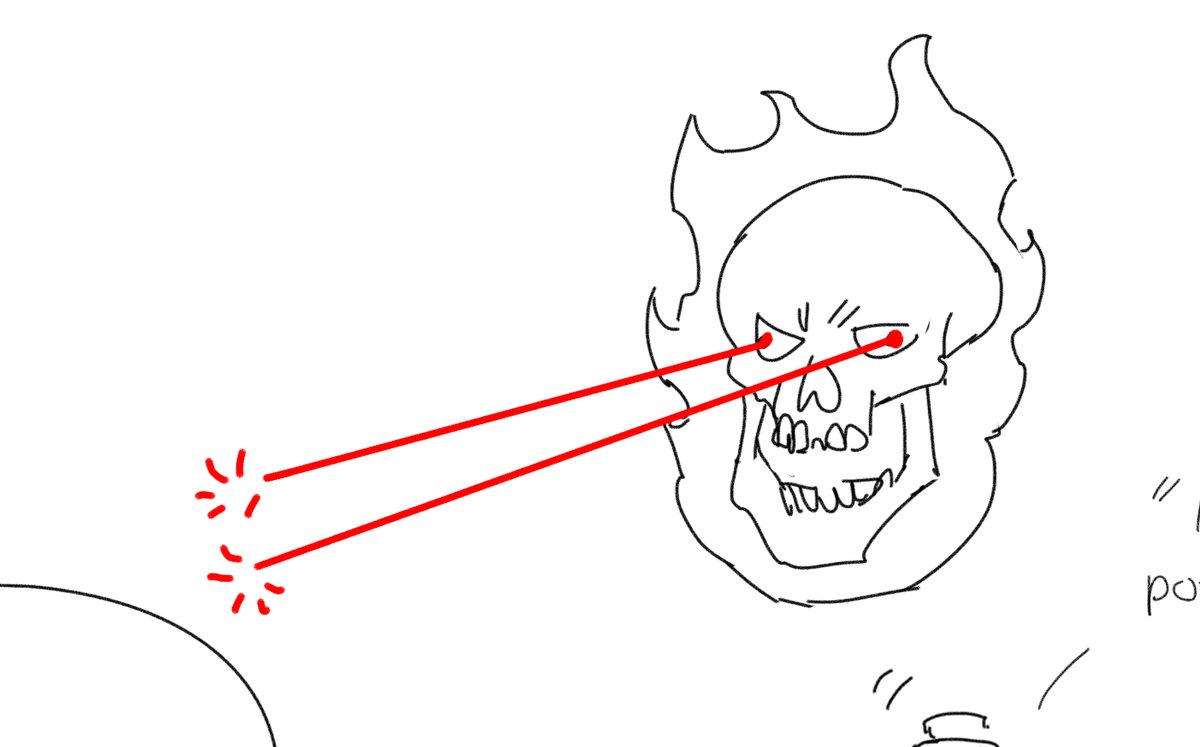 I doodle things from my  D&amp;D campaign for my party members to enjoy, but the time we fought the flame skull with laser beams was a classic. 
