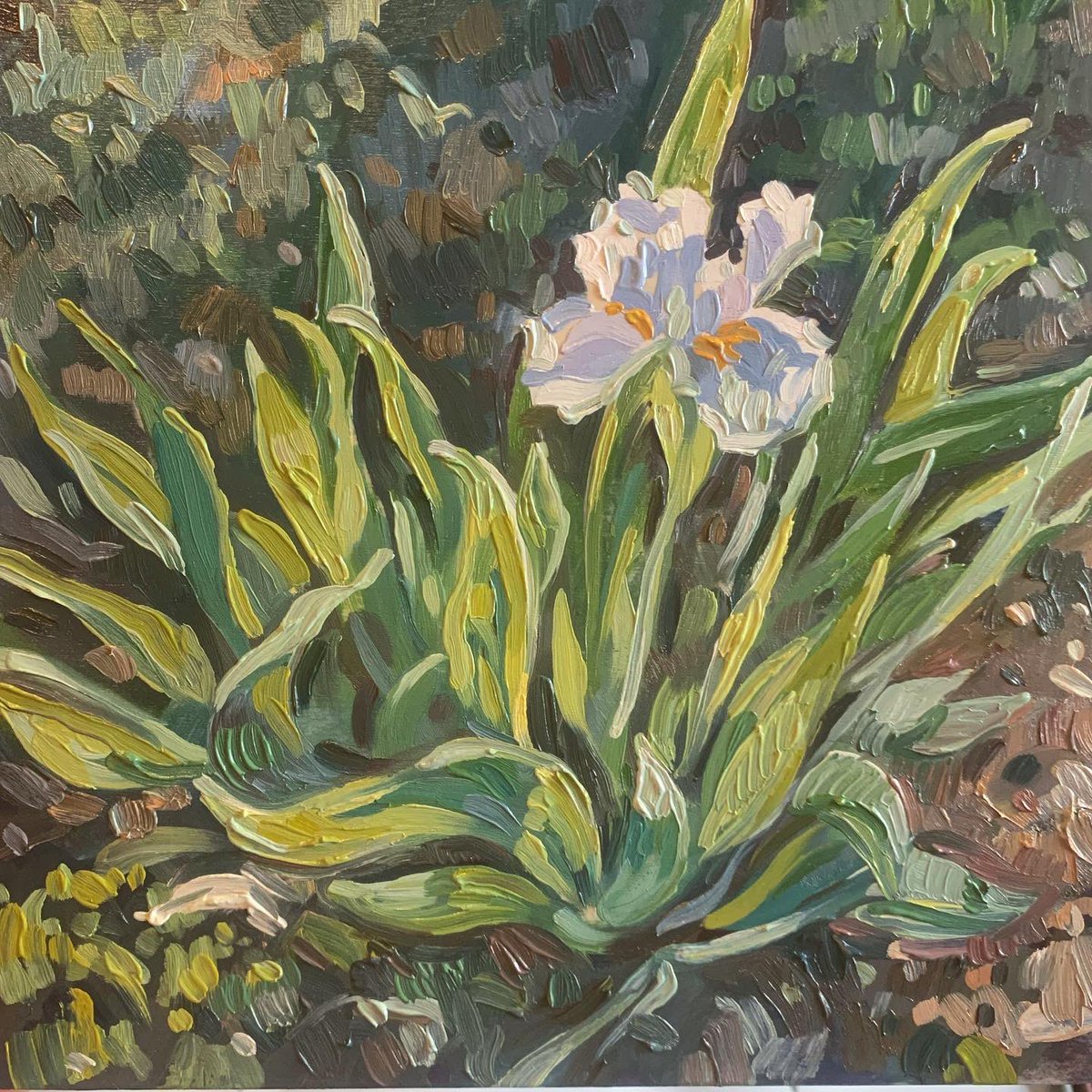 Thankful I was able to paint today. First time since kids began doing school at home. All those things the researchers say about art and crafts being good for your health and your cortisol levels are true.