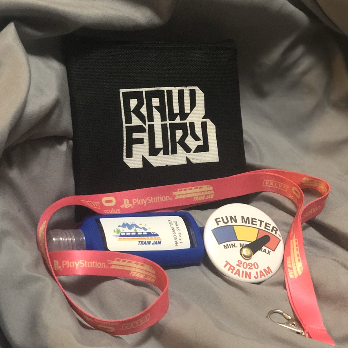 Finally got our hands on some of the Train Jam 2020 swag. 

We hope everyone is staying safe out there, and we can’t wait to see you all in 2021! 🚂💕