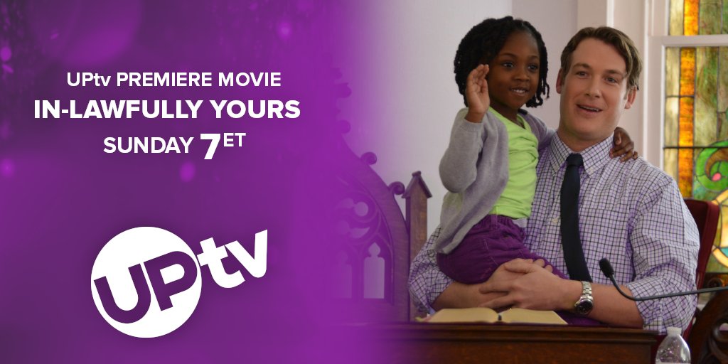 UPtv's tweet photo. Need an #UPlifting movie? We've got you covered! π¬ π₯ πΏ Mark your calendars for Easter Sunday at 7 PM ET on UPtv for #InLawfullyYours starring @ChelseyCrisp and @philipkboyd! #InThisTogether #UPliftingEntertainment https://t.co/V8Ul2B4xzO