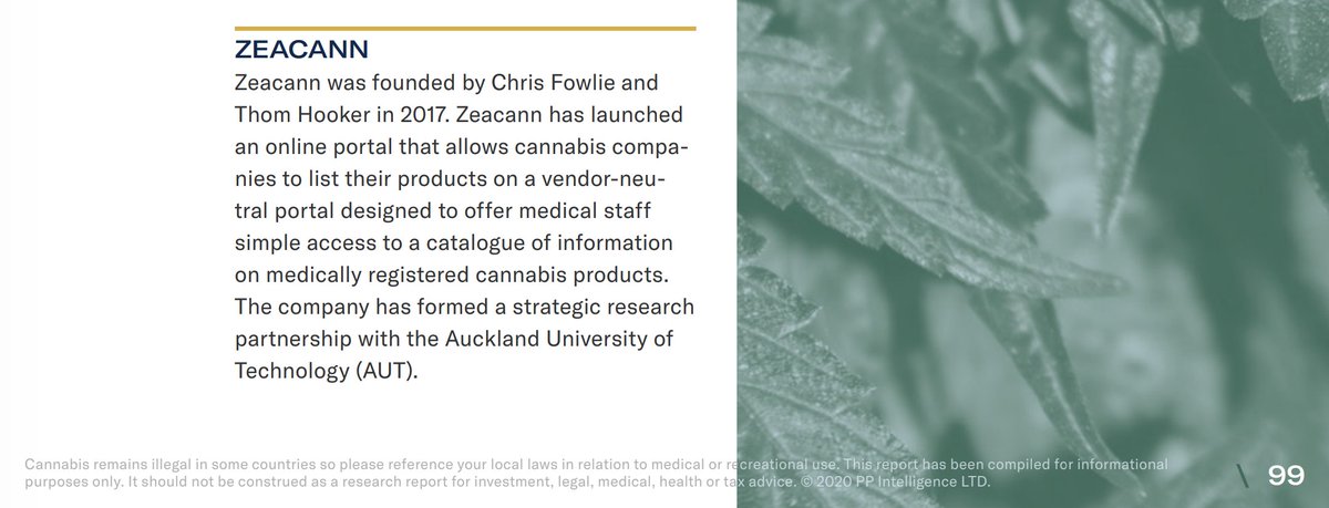 Prohibition Partner's 2020 Oceania Report released today lists Zeacann as a #KeyPlayer for #NewZealand #MedicinalCannabis 🏆🌱👌
.
@prohibition_p #CompaniesToWatch