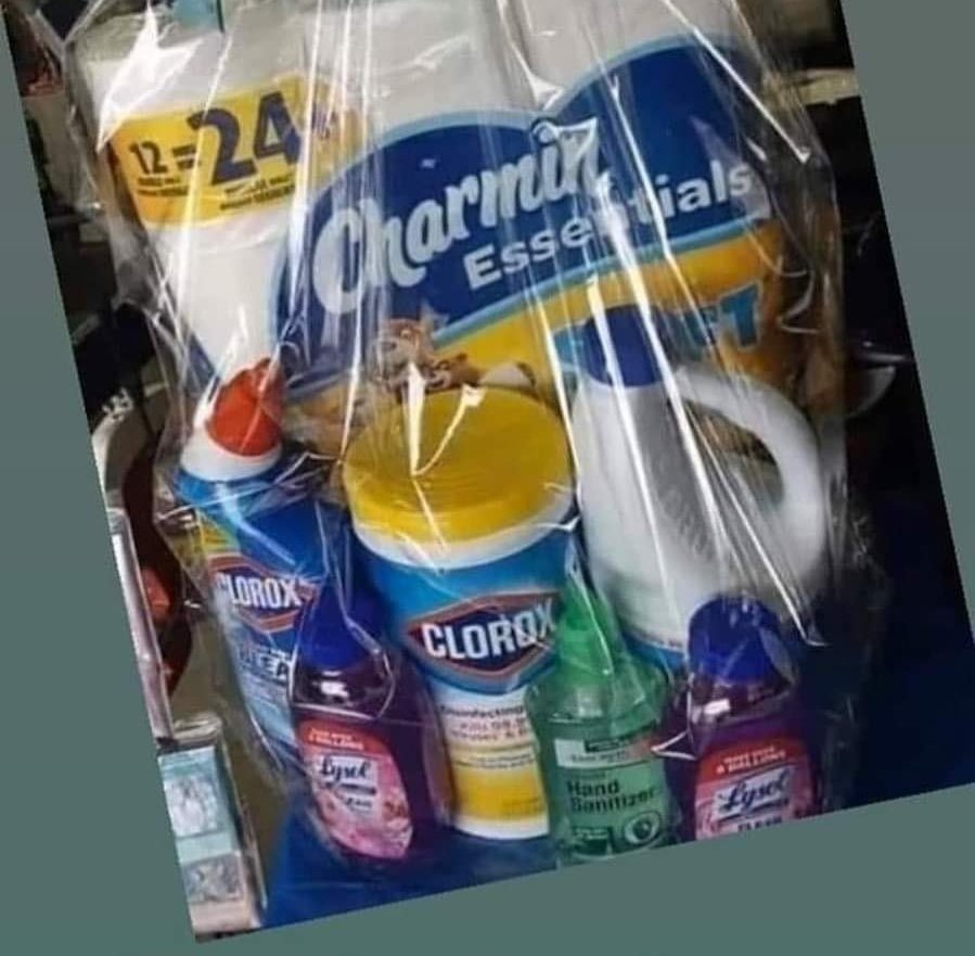 InterroMOM's tweet photo. Good news! The Easter Bunny has been declared an Essential Service this year! I decided to make a new 2020 version of an Easter basket for my family. (This will also cut down on precious toilet paper usage - nothing edible! ๐) They'll love it! #EasterAtHome #BeSmart #SaveTheTP https://t.co/7BpHV0Vpg0