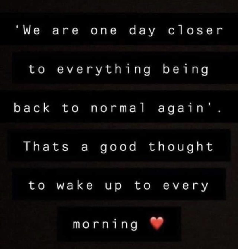 Positive thoughts!! We miss you!!