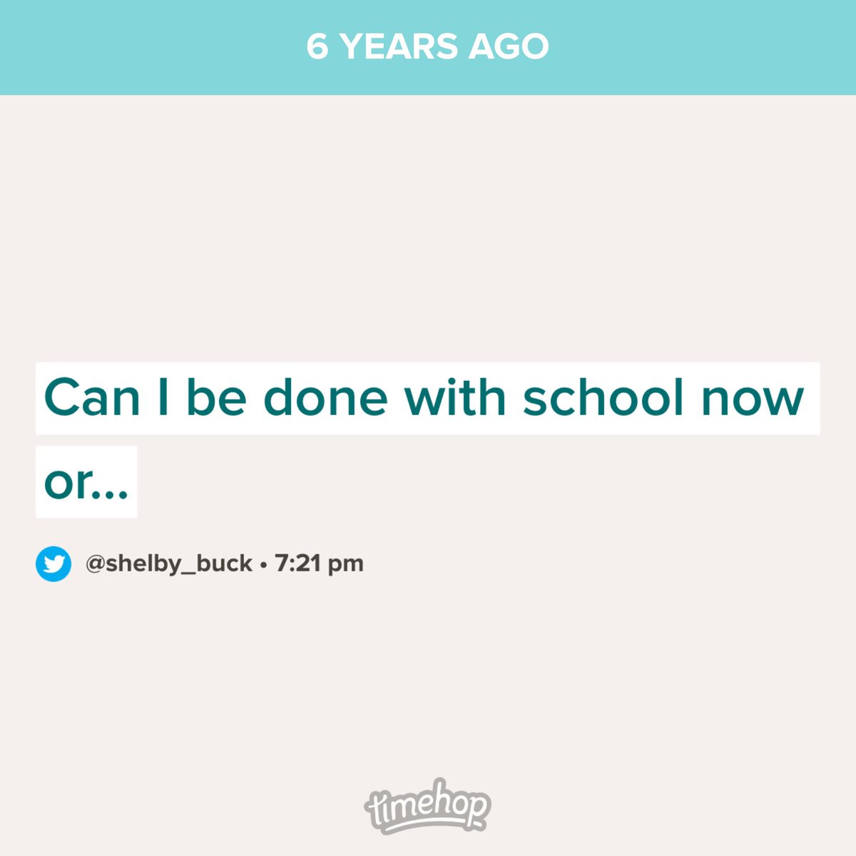 Lol I’m still in school... I may be addicted to misery.