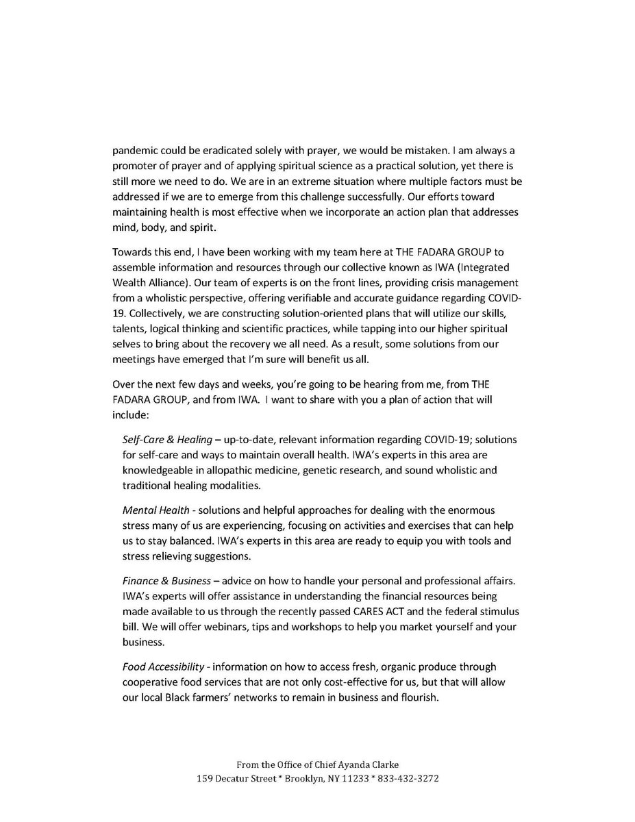 TheFadaraGroup's tweet photo. Greetings, Family. Kindly read and share this timely message from #ChiefAyandaClarke.
~~ #TeamChiefAyandaClarke

Link: https://t.co/WCX8n0n0e6 https://t.co/6GrNrJxZ2r