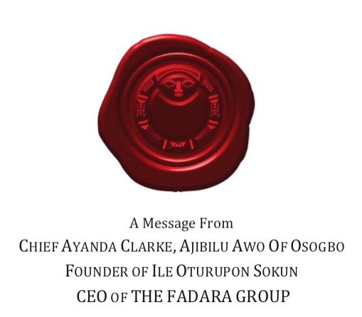 TheFadaraGroup's tweet photo. Greetings, Family. Kindly read and share this timely message from #ChiefAyandaClarke.
~~ #TeamChiefAyandaClarke

Link: https://t.co/WCX8n0n0e6 https://t.co/6GrNrJxZ2r