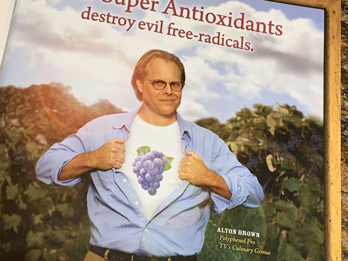 d_byington's tweet photo. @elementalaromas came across this gem going through some old magazines. It’s super grape @altonbrown. I just had to post so everyone could relive the moment. #foodnetwork 2009 btw https://t.co/uRc5KBwDvc