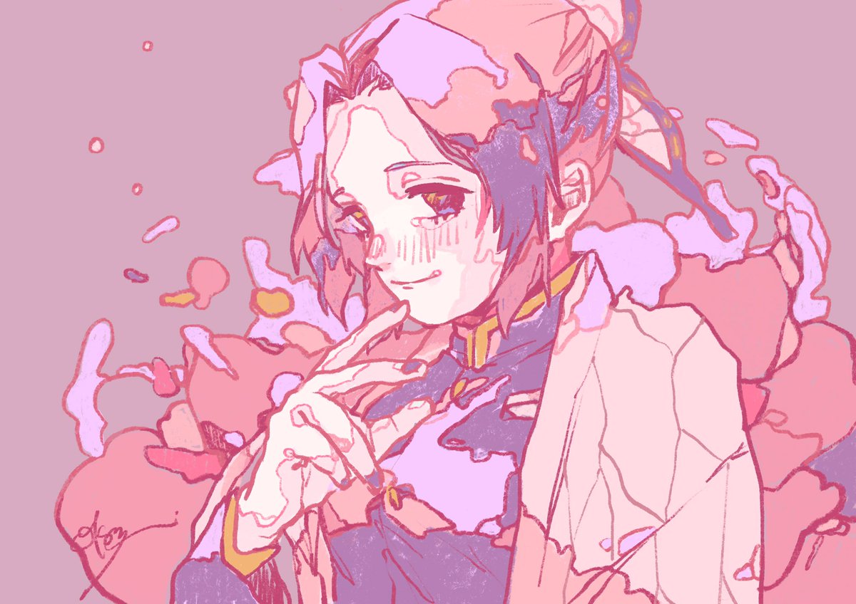 胡蝶しのぶ 「今朝は胡蝶しのぶをざかざか描きました
#鬼滅の刃 」|オカユウリのイラスト