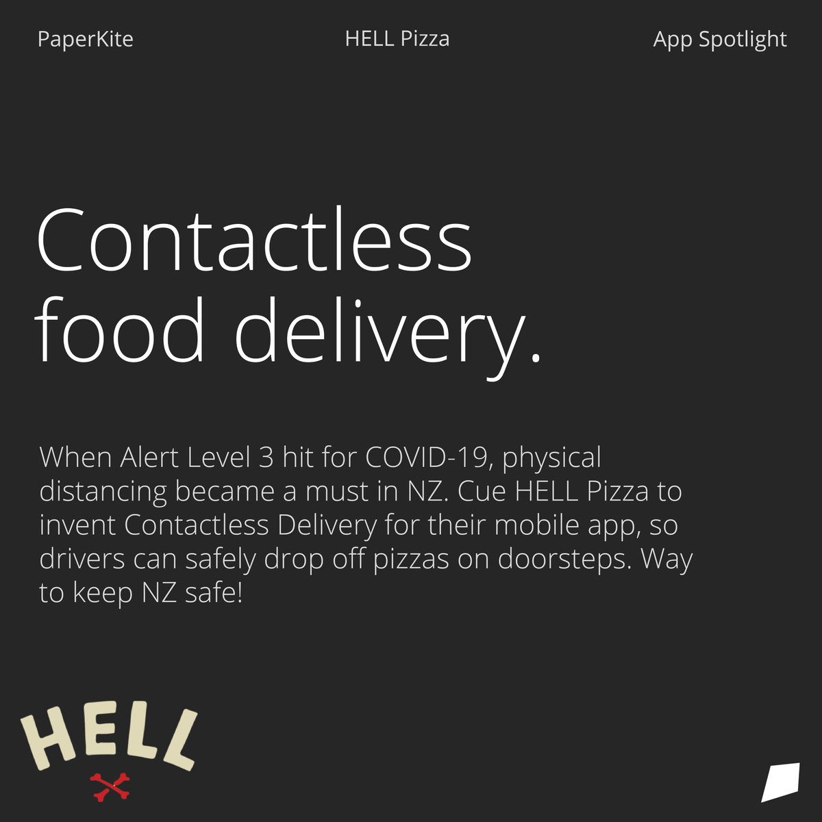 paperkiteltd's tweet photo. Even during a pandemic, the people need pizza!
@HELLpizza666 are safely delivering on that promise with contactless delivery for both before and after lockdown via the app. Way to keep NZ safe!
#paperkite #digital #HELLPizza #mobileordering #contactless #remoteworking #covid19 https://t.co/ojzI2zC5RC